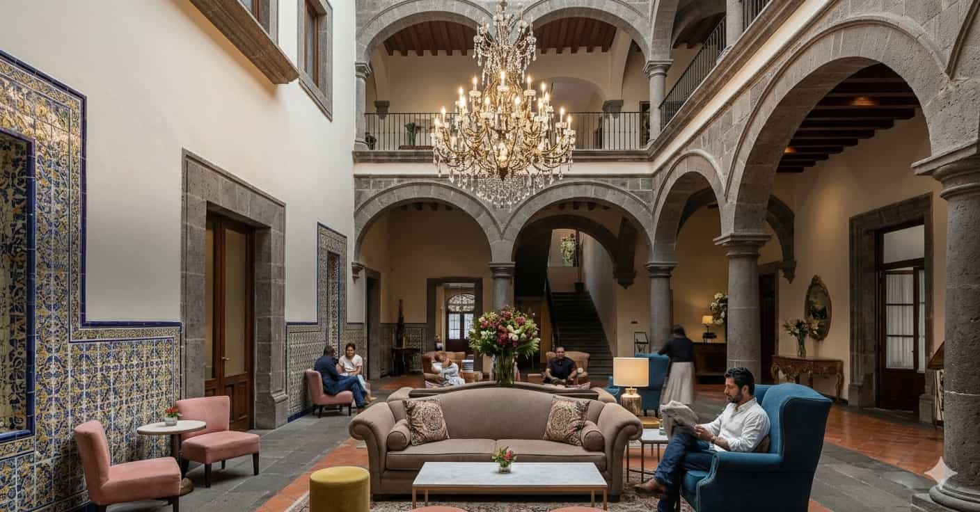 Fondo destinos con hoteles