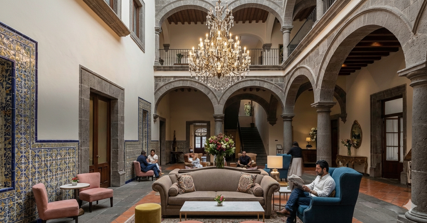 Fondo destinos con hoteles